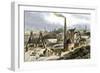 Whimsey Engine Drawing Coal in the Staffordshire Mines, England, c.1850-null-Framed Giclee Print