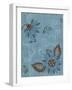 Whimsical Blue Floral I-Jade Reynolds-Framed Art Print