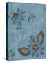 Whimsical Blue Floral I-Jade Reynolds-Stretched Canvas