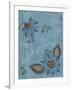 Whimsical Blue Floral I-Jade Reynolds-Framed Art Print