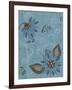 Whimsical Blue Floral I-Jade Reynolds-Framed Art Print