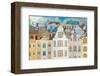 Whimsical City & Light Bulbs-null-Framed Art Print