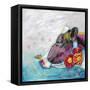 Whimsical Cow-Walela R.-Framed Stretched Canvas