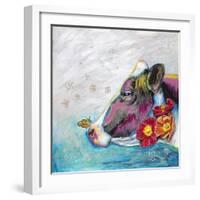 Whimsical Cow-Walela R.-Framed Art Print