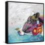 Whimsical Cow-Walela R.-Framed Stretched Canvas