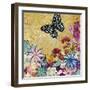 Whimsical Floral Collage 4-2-Megan Aroon Duncanson-Framed Premium Giclee Print