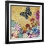 Whimsical Floral Collage 4-2-Megan Aroon Duncanson-Framed Giclee Print