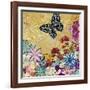 Whimsical Floral Collage 4-2-Megan Aroon Duncanson-Framed Giclee Print