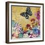 Whimsical Floral Collage 4-2-Megan Aroon Duncanson-Framed Giclee Print