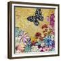 Whimsical Floral Collage 4-2-Megan Aroon Duncanson-Framed Giclee Print