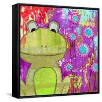 Whimsical Frog-Jennifer McCully-Framed Stretched Canvas