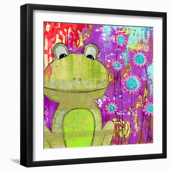 Whimsical Frog-Jennifer McCully-Framed Premium Giclee Print