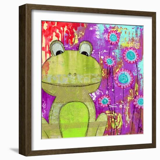 Whimsical Frog-Jennifer McCully-Framed Giclee Print