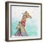 Whimsical Giraffes-Walela R.-Framed Art Print