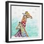 Whimsical Giraffes-Walela R.-Framed Art Print