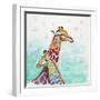 Whimsical Giraffes-Walela R.-Framed Art Print