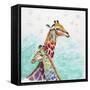Whimsical Giraffes-Walela R.-Framed Stretched Canvas