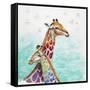 Whimsical Giraffes-Walela R.-Framed Stretched Canvas