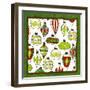 Whimsical Ornaments I-SD Graphics Studio-Framed Art Print