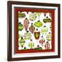 Whimsical Ornaments II-SD Graphics Studio-Framed Art Print