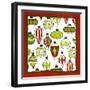 Whimsical Ornaments II-SD Graphics Studio-Framed Art Print