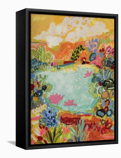 Whimsical Pond I-Karen Fields-Framed Stretched Canvas