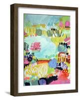 Whimsical Pond II-Karen Fields-Framed Art Print