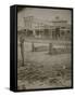 Whimsical Tombstones On Main Street-B.F. Bickel-Framed Stretched Canvas