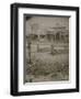 Whimsical Tombstones On Main Street-B.F. Bickel-Framed Art Print