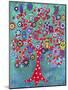 Whimsical Tree Of Life In Paradise-Prisarts-Mounted Giclee Print