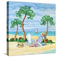 Whimsy Bay Chairs I-Paul Brent-Stretched Canvas