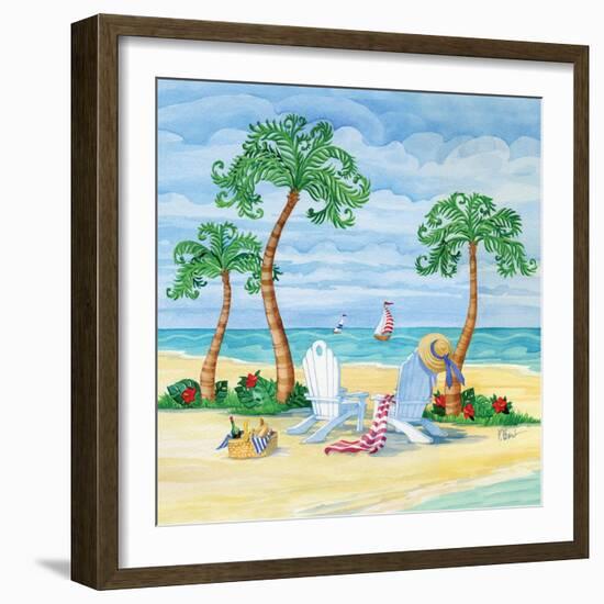 Whimsy Bay Chairs I-Paul Brent-Framed Art Print