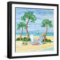 Whimsy Bay Chairs I-Paul Brent-Framed Art Print