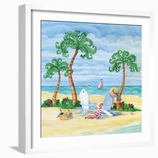 Whimsy Bay Chairs I-Paul Brent-Framed Art Print