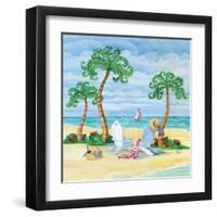 Whimsy Bay Chairs I-Paul Brent-Framed Art Print