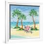 Whimsy Bay Chairs II-Paul Brent-Framed Art Print