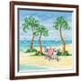 Whimsy Bay Chairs II-Paul Brent-Framed Art Print