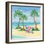 Whimsy Bay Chairs II-Paul Brent-Framed Art Print