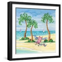 Whimsy Bay Chairs II-Paul Brent-Framed Art Print