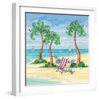 Whimsy Bay Chairs II-Paul Brent-Framed Art Print