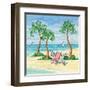 Whimsy Bay Chairs II-Paul Brent-Framed Art Print