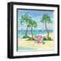 Whimsy Bay Chairs II-Paul Brent-Framed Art Print