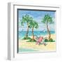 Whimsy Bay Chairs II-Paul Brent-Framed Art Print