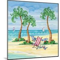 Whimsy Bay Chairs II-Paul Brent-Mounted Art Print