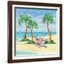 Whimsy Bay Chairs II-Paul Brent-Framed Art Print