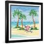 Whimsy Bay Chairs II-Paul Brent-Framed Art Print