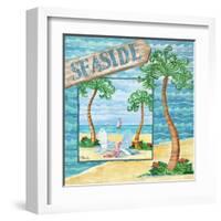 Whimsy Bay Collage I-Paul Brent-Framed Art Print