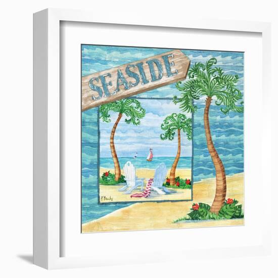 Whimsy Bay Collage I-Paul Brent-Framed Art Print