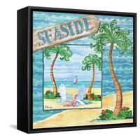 Whimsy Bay Collage I-Paul Brent-Framed Stretched Canvas