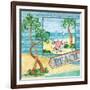 Whimsy Bay Collage II-Paul Brent-Framed Art Print